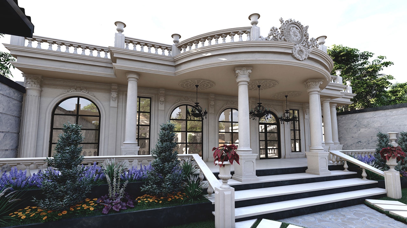 طراحی ویلا کلاسیک