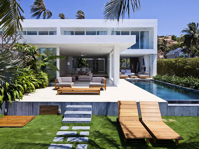 طراحی فضای سبز ویلا در تبریز